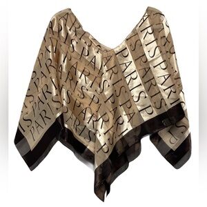 Chic Vintage Paris Print Scarf Scarf Wrap Kimono